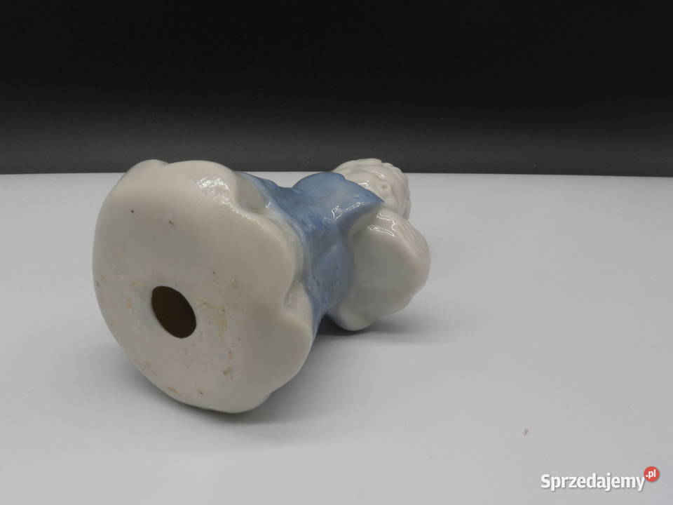 Porcelanowy Świecznik Dziewczynka Kolędnik Lata Raszków