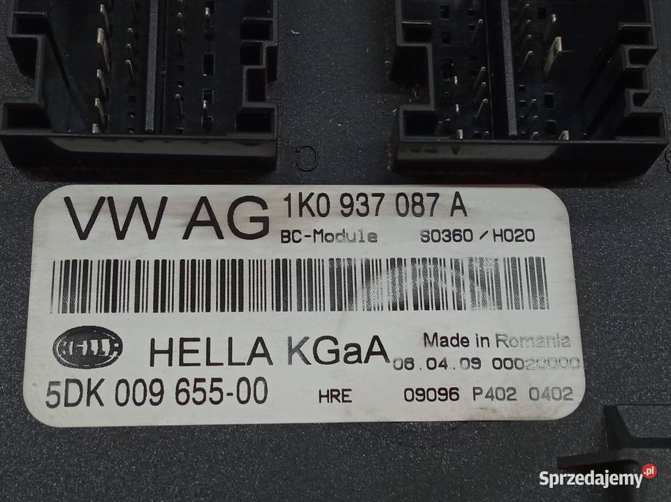 MODUŁ KOMFORTU 1K0937087A 5DK00965500 Skoda świętokrzyskie