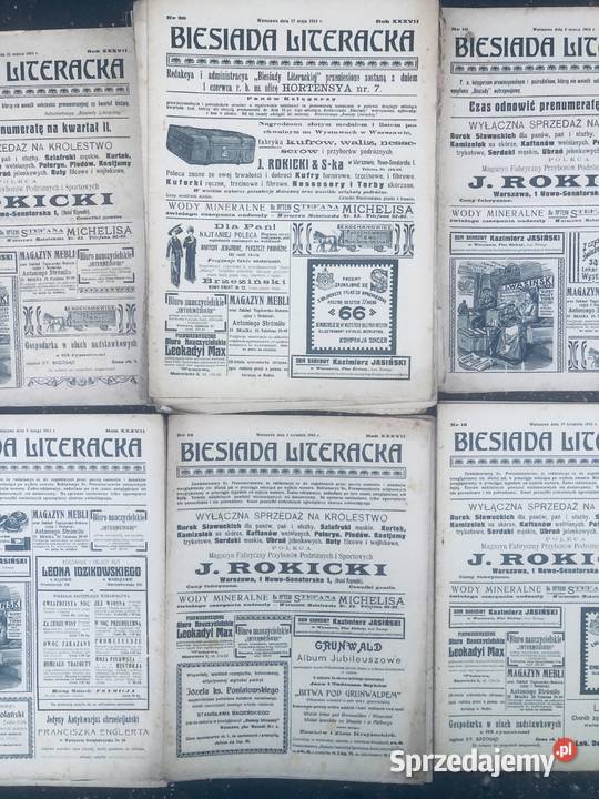 Biesiada Literacka Warszawa 1912 do 1913 roku 52 Łowicz