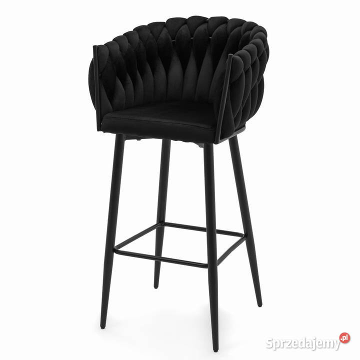 Czarny Hoker Tapicerowany Latina Wysyłka 24H wielkopolskie Tarchały Małe