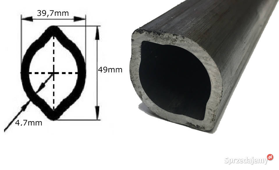 Rura WOM cytryna 39749 x 47 mm 60 TL39560 Do maszyn uprawowych Kamionna