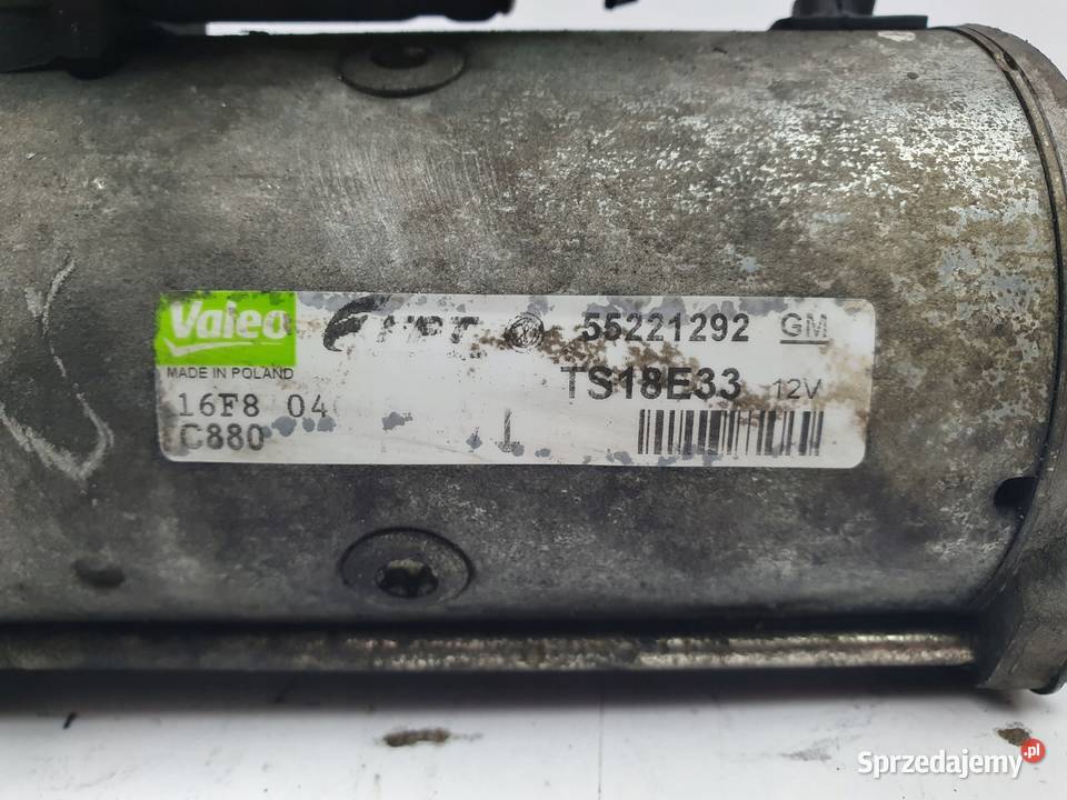 ROZRUSZNIK Opel Corsa D 13 CDTI Valeo 55221292 Układ elektryczny silnika Chełm