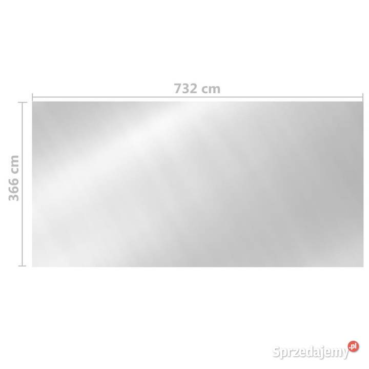 Folia na basen srebrna 732 x 366 PE WM93096 Warszawa