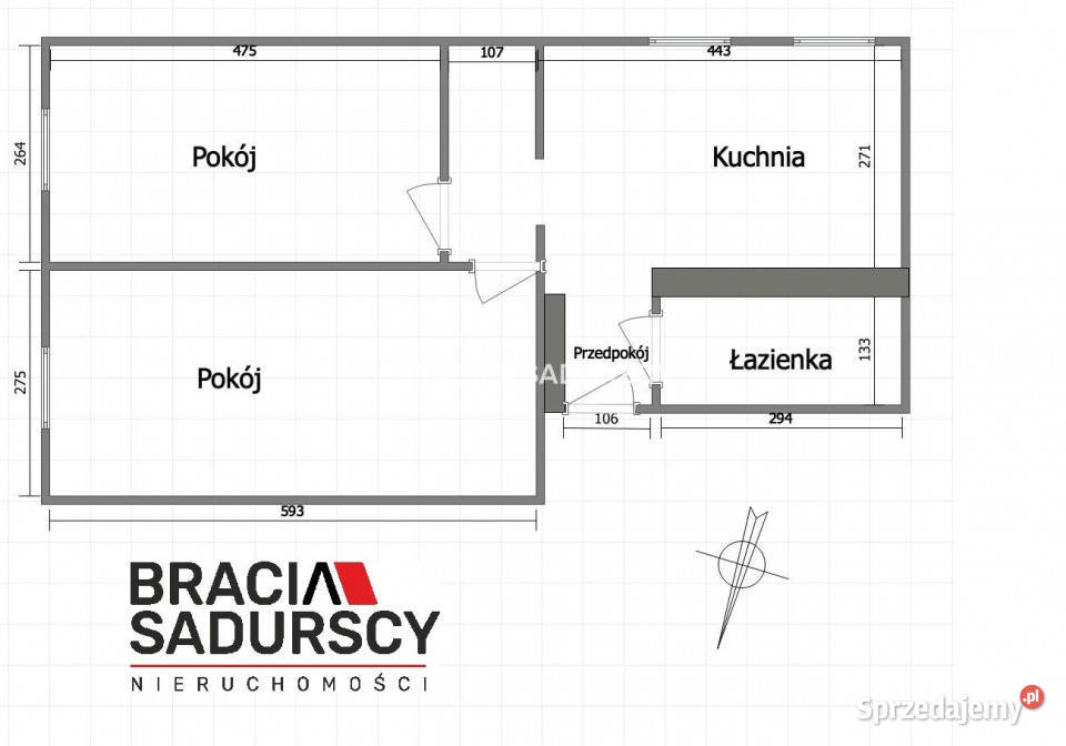Mieszkanie Kraków Nowa 4818m2 2 pokojowe małopolskie