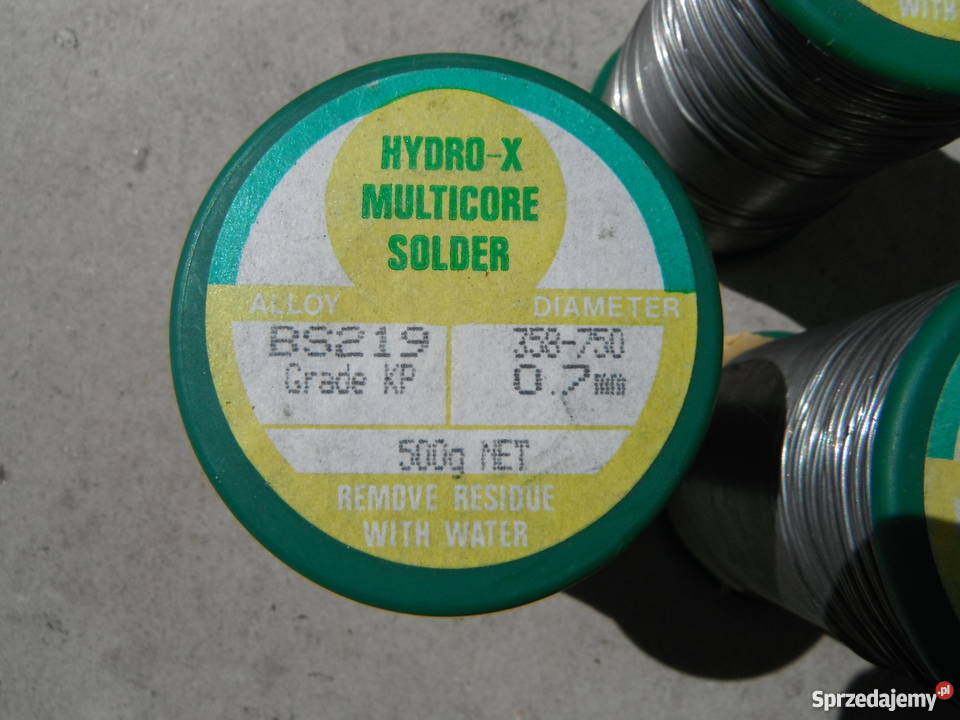 Lut HydroX muliticore solder BS219 07mm 05 grade Chlewiska