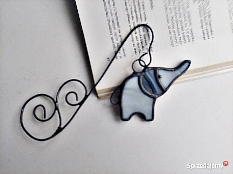 zakładka do książki słoń Teo witraż Piekary Śląskie