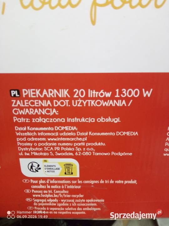 Piekarnik 20l 1300W