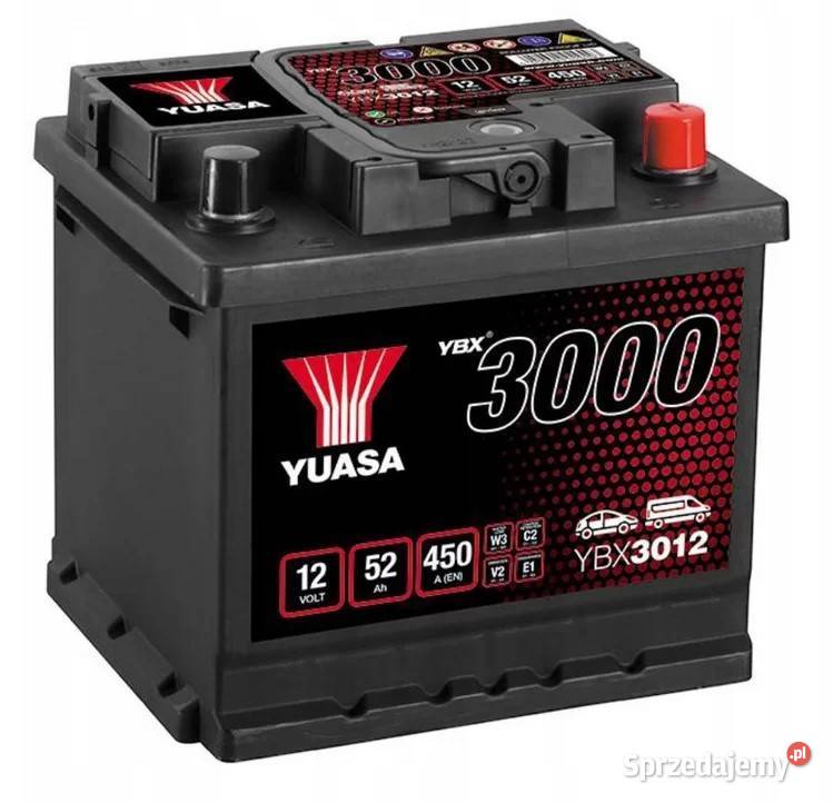 Akumulator Yuasa Standard 12V 52Ah 450A Prawy Akumulatory Części samochodowe Lublin