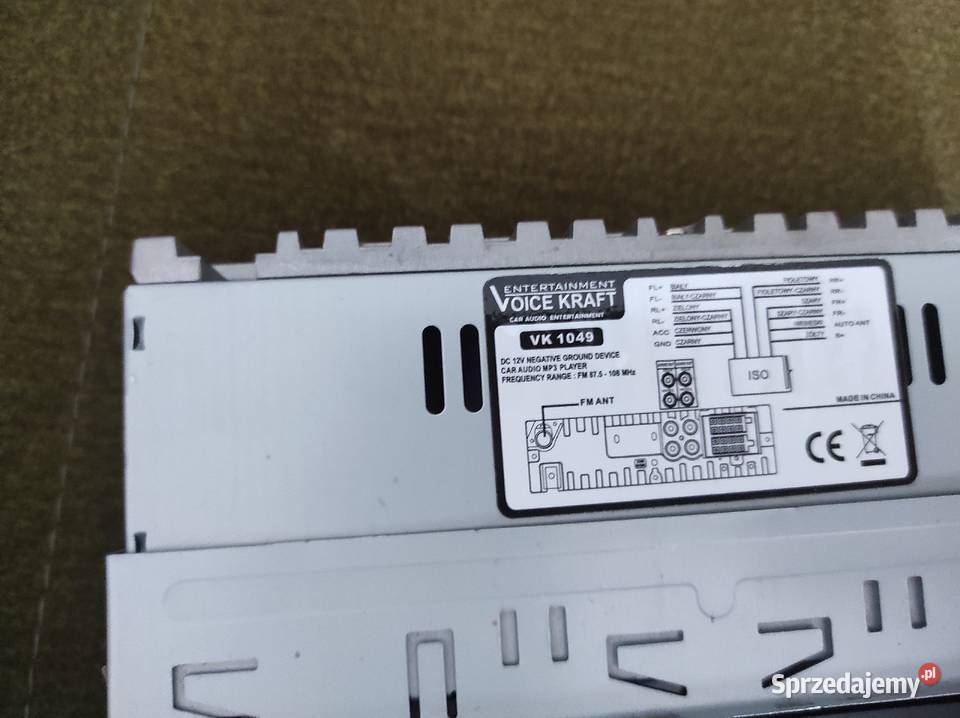 Radio samochodowe Voice Kraft vk 1049 usb sSD