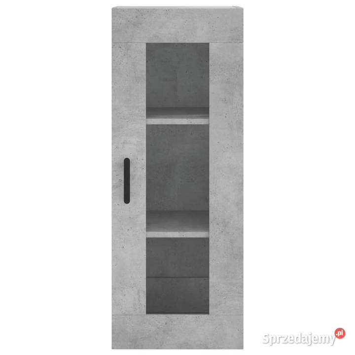 Wysoka szafka szarość betonu 345x34x180 mazowieckie Warszawa
