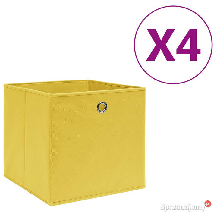 Pudełka z włókniny 4 28x28x28 żółte WM325223 Warszawa