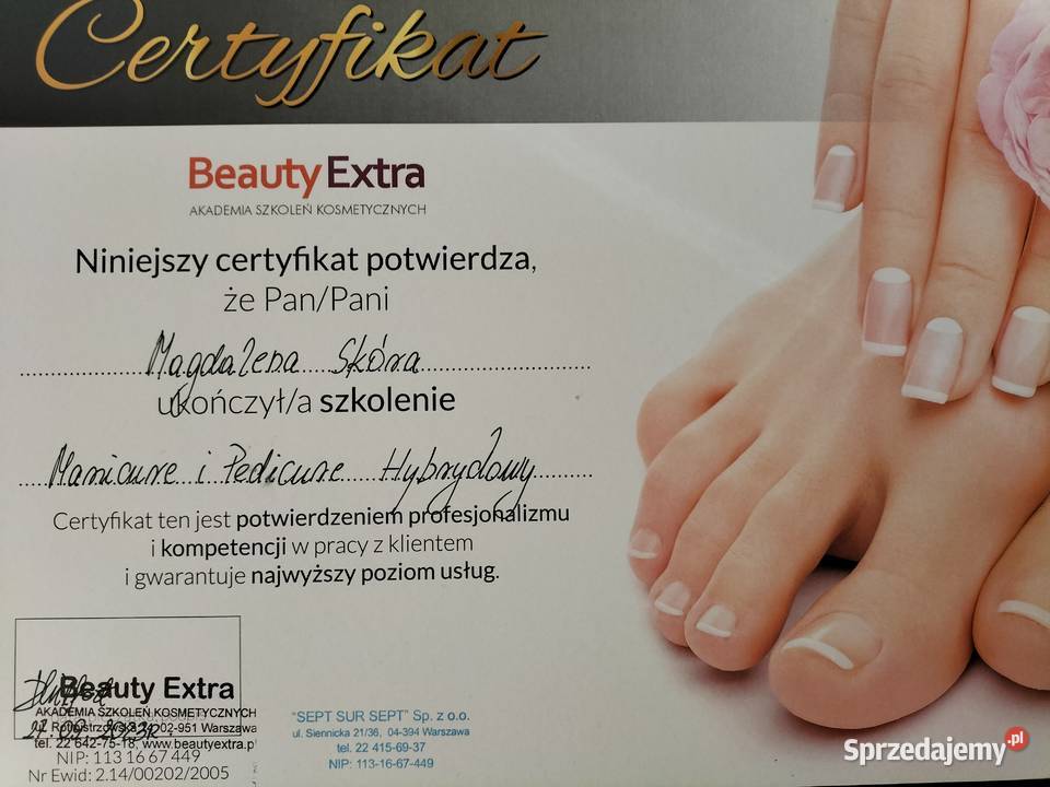 Manicure hybrydowy 80 modelowanie powiekszanie Marki