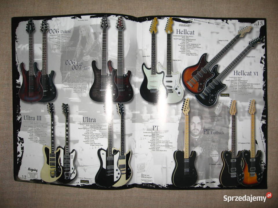 Schecter 2007 guitar catalog katalog gitar Kępice