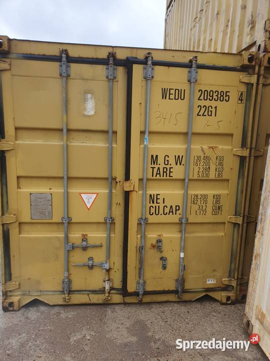 Kontener morski magazynowy 20 używany 6 m Gdańsk