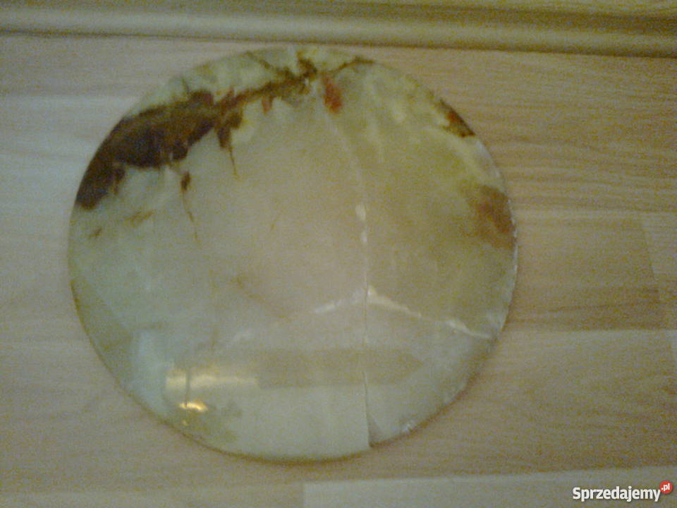 Stolik kwietnik z mosiądzu i onyxu Poznań sprzedam