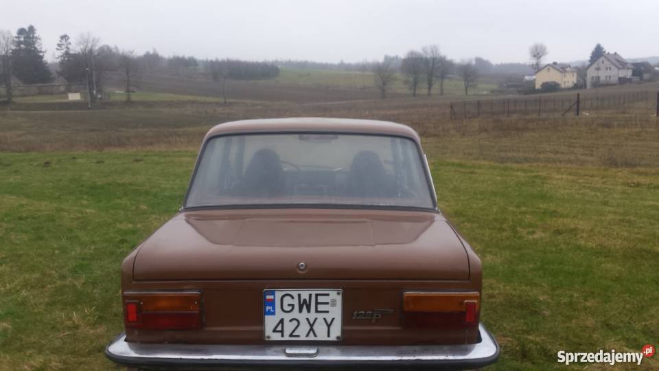 Fiat 125P MR75 stan oryginalny Duży Fiat kupiony w Polsce Wejherowo