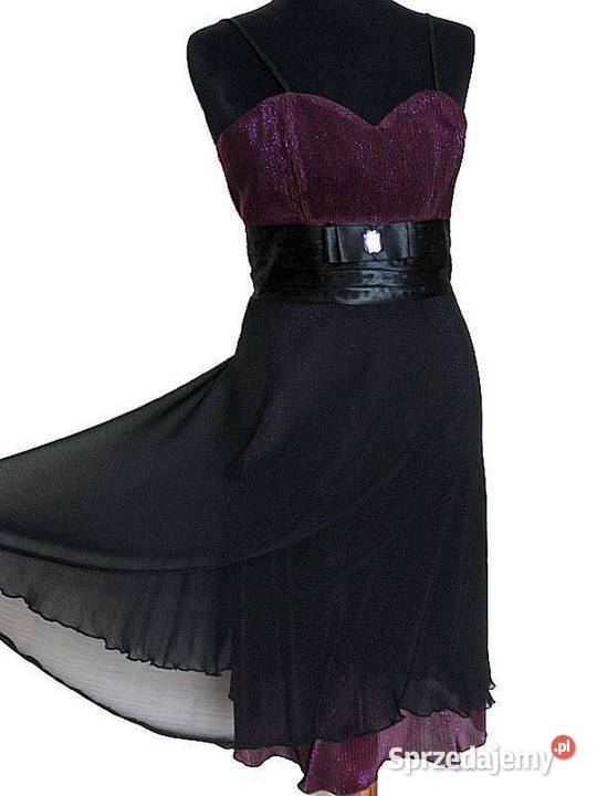 Sukienka szyfon maxi 40 L biust do 88 Siedlce