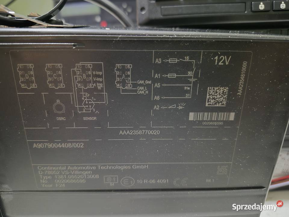 Tachograf VDO 41 smart2 GEN2V2 Mercedes Sprinter Obłotne