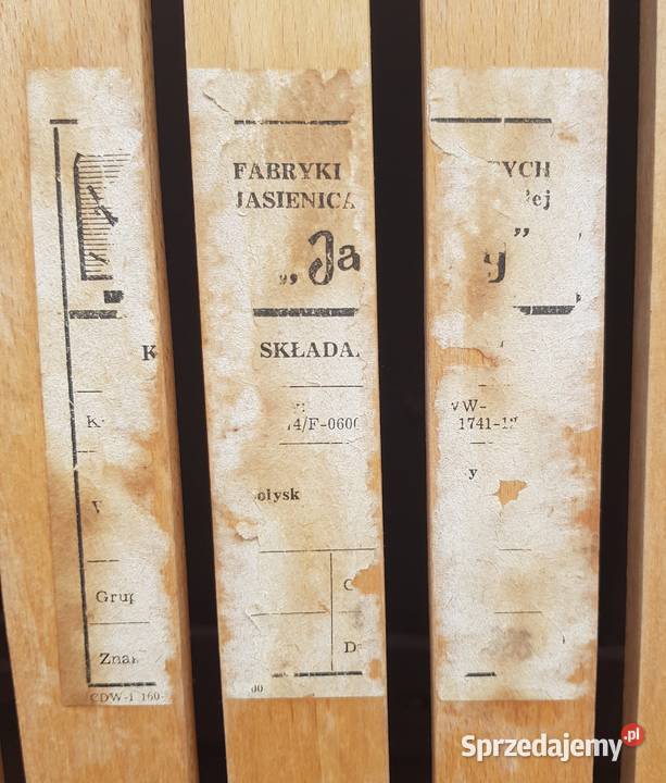 2 Krzesła Składane Drewniane JASIENICA Jafameg i sprzedam