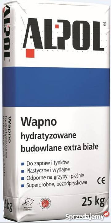 Wapno hydratyzowane budowlane białe 25 ALPOL Lublin sprzedam