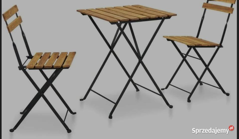 Zestaw stolik plus dwa krzesła śląskie