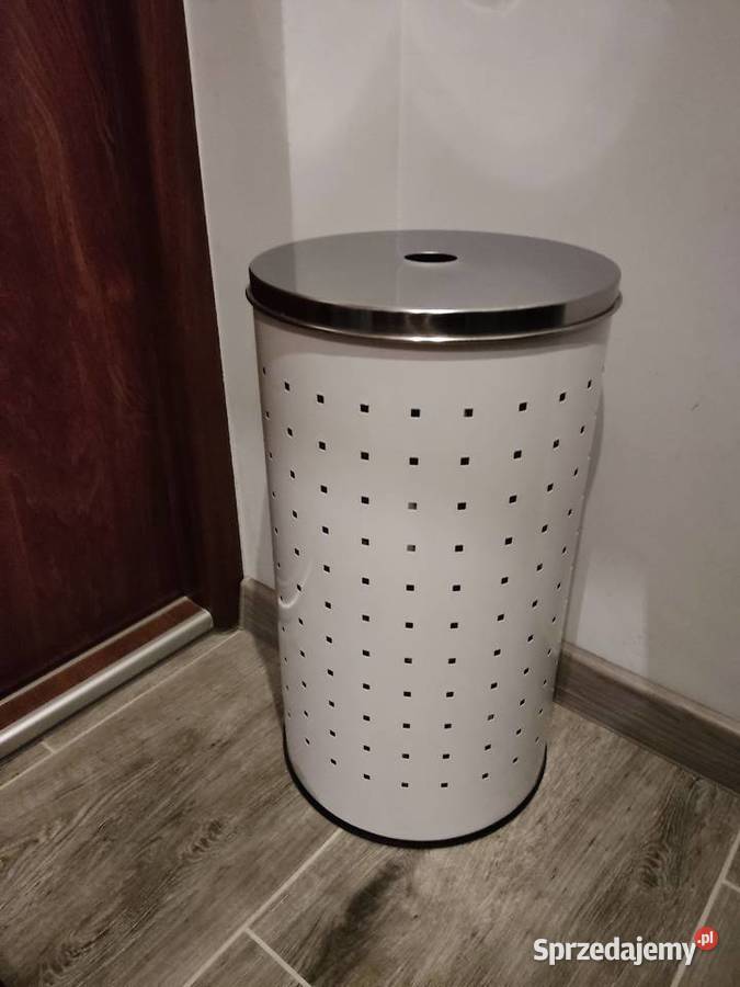 Kosz pojemnik okrągły na pranie z pokrywką opolskie Głuchołazy