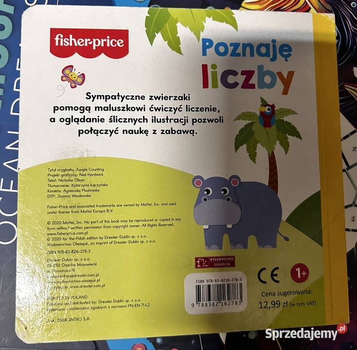 Twarda książeczka z liczbami Fisher książeczka Wyszków