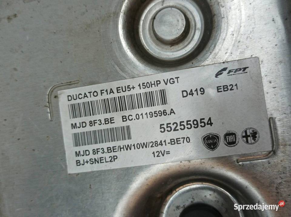 STEROWNIK SILNIKA 55255954 23 D 148 Fiat Ducato Rok produkcji 2014