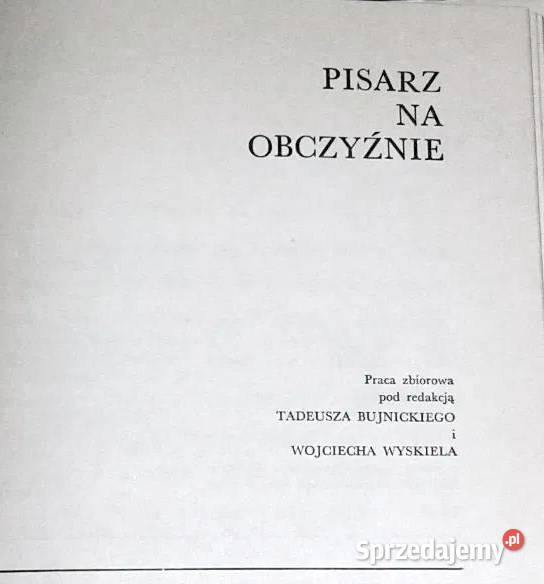 Pisarz na obczyźnie Red T Bujnicki W Wyskiel