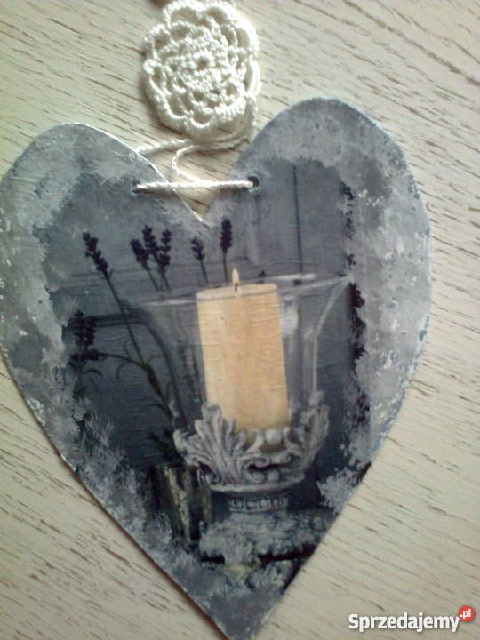 DUŻE SERDUSZKO AUTORSKIE RĘKODZIEŁO wielokolorowy Piła