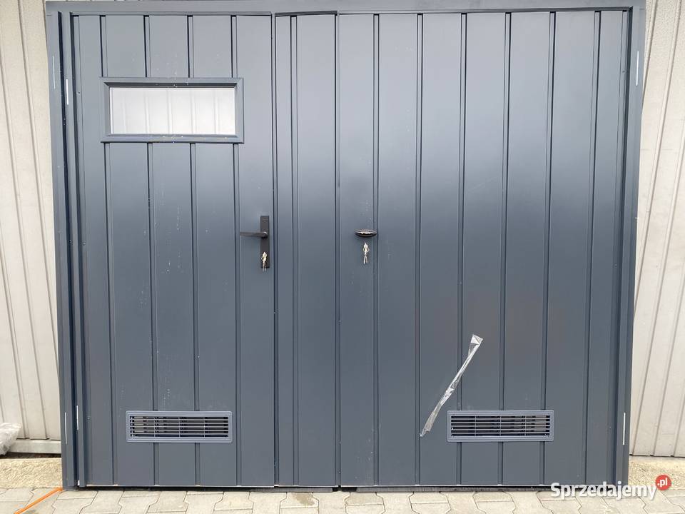 Brama garażowa dwuskrzydłowa 2470x2090 mm Ogrodzenia i bramy Parkosz