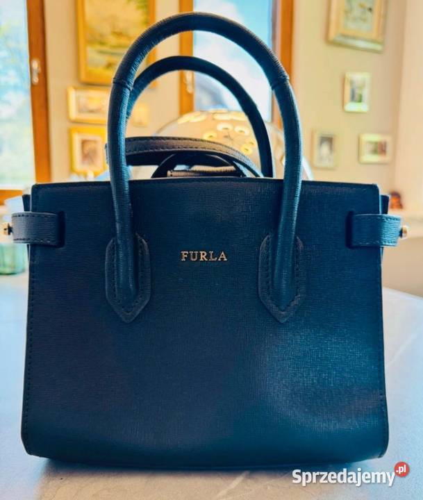 Torebka FURLA Pins Ladies Onyx czarna skóra podlaskie Bielsk Podlaski sprzedam