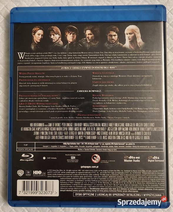 Gra o tron sezon 2 bluray Warszawa