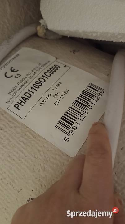 Wanna asymetryczna z hydromasażem 170x115 prawa Gdańsk