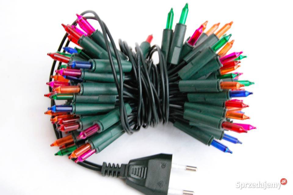 Lampki choinkowe tradycyjne multicolor 100 diod