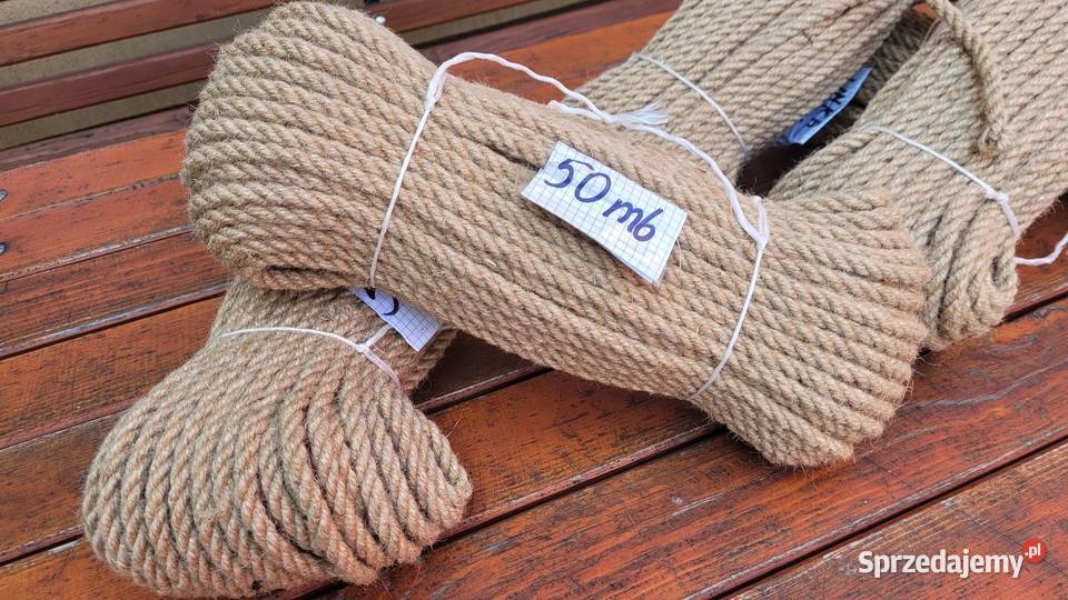 Lina Jutowa na Drapak Kota 50m 10mm sznurek Dla kotów Zwierzęta Rzeszotary