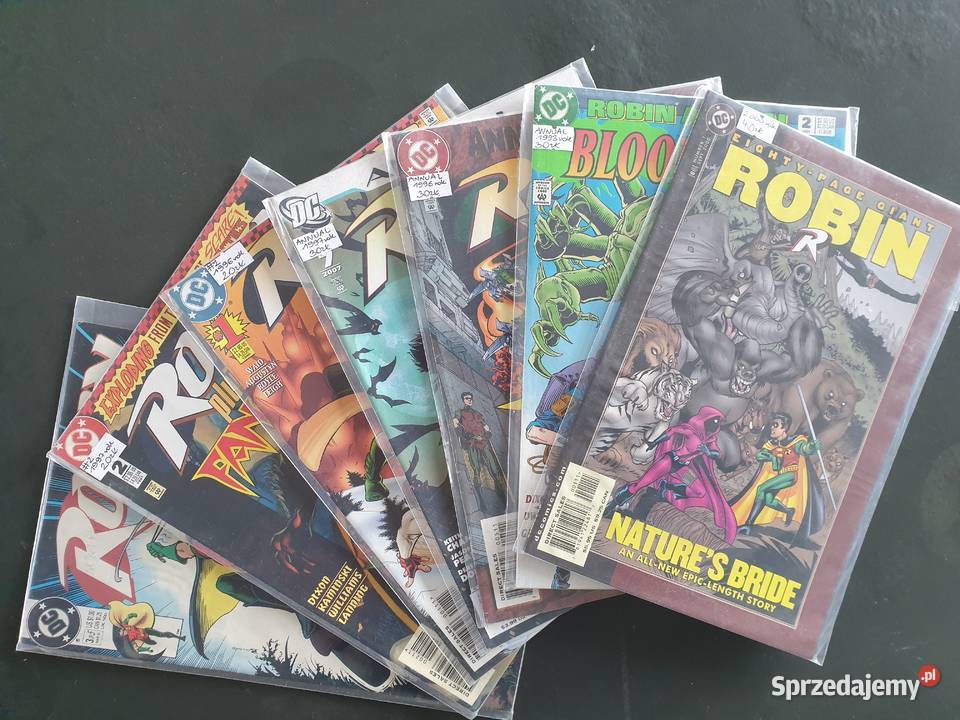 Robin zestaw 7 oryginalnych komiksów USA DC pomorskie Gdynia