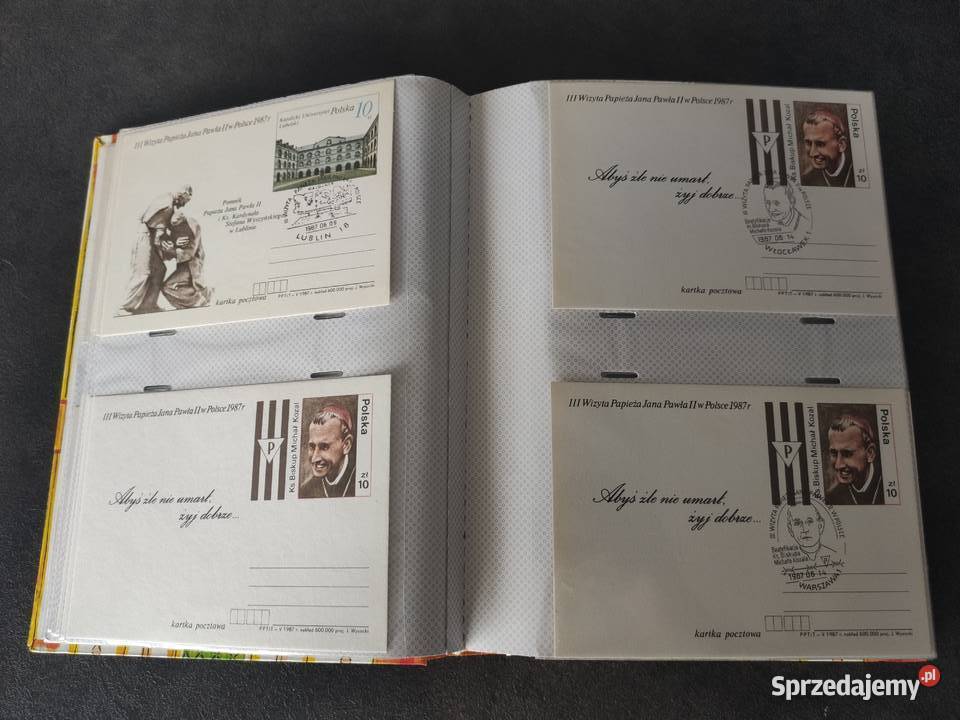 Album kartki Jana Pawła II 80 sztuk dolnośląskie Bolesławiec