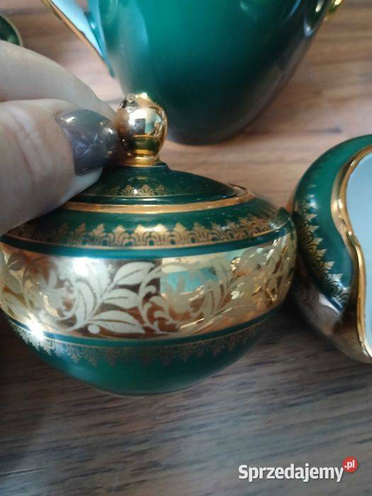 Stary przedwojenny serwis do mokki Bavaria na 6 Kraków