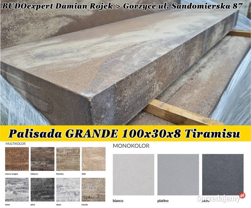 Palisada gładka betonowa Forbet Grande 100x30x8 Ogród Gorzyce