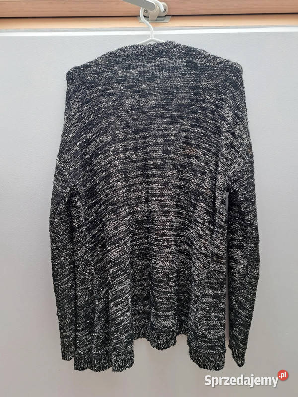 Czarnobiały melanżowy kardigan Clockhouse Trąbki Wielkie sprzedam
