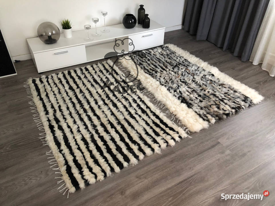 Skóra owcza skóry owcze dywan tkany DWA WZORY małopolskie