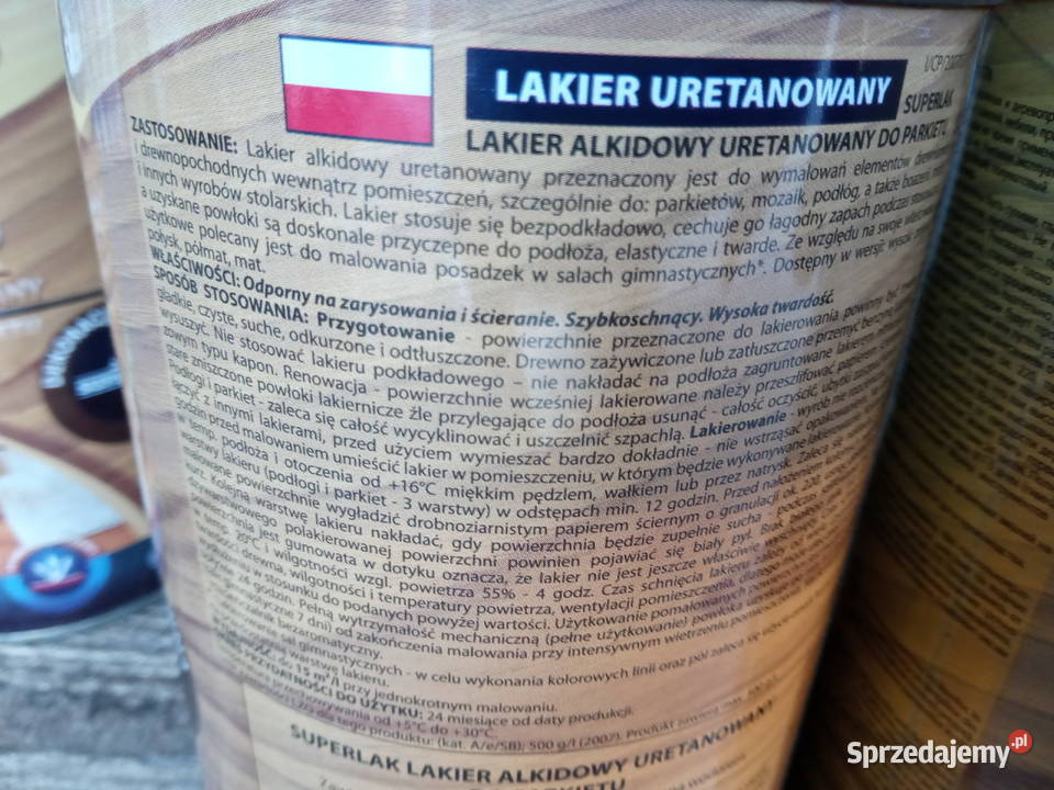 Lakier Alkidowy Uretanowany do drewna Augustów