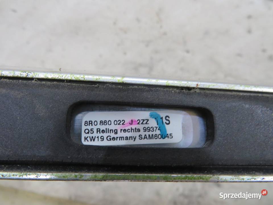 RELINGI DACHOWE AUDI Q5 8R 8R0860021