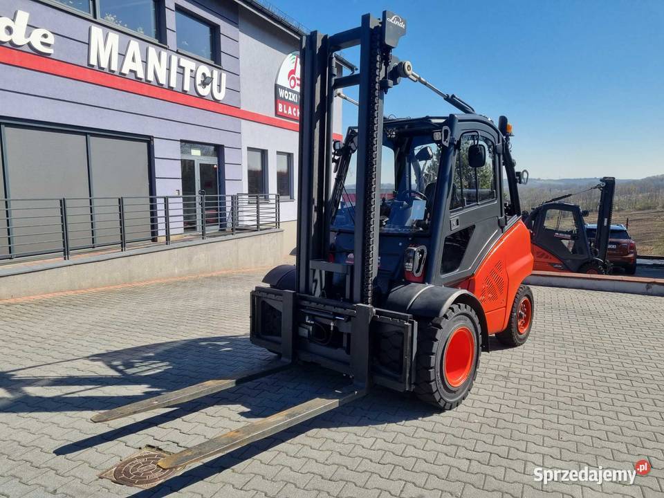 Gazowy wózek widłowy Linde H45T02 przesuw boczny Mogilany sprzedam