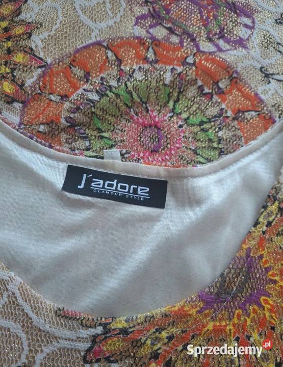 Piękna błyszcząca letnia złota sukienka kolorowa Spódnice i sukienki Kraków