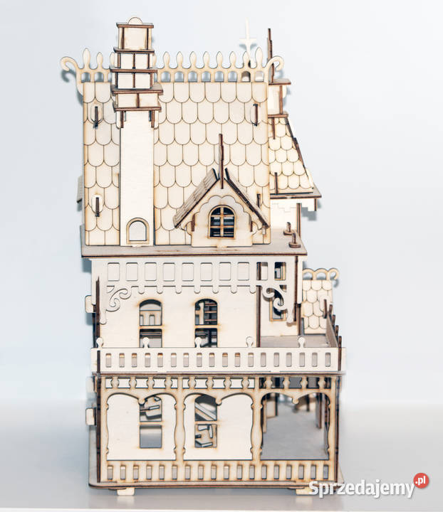 Zamek w stylu gotyckim 3D puzzle z drewna sprzedam