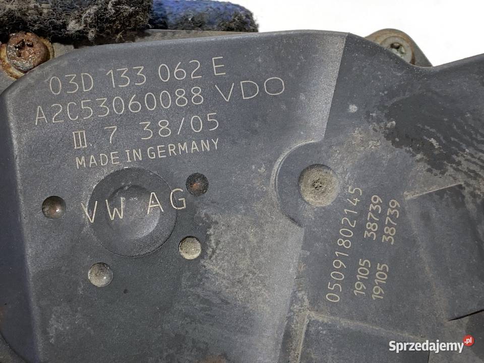 PRZEPUSTNICA VW FOX 03D133062E 12 55 0315 ZAWÓR osobowe