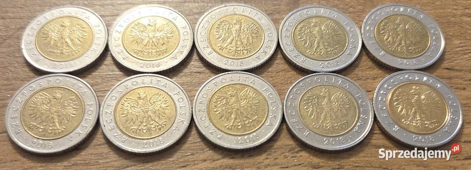 Monety okolicznościowe 5 10 z 2018 roku Numizmatyka podlaskie Białystok