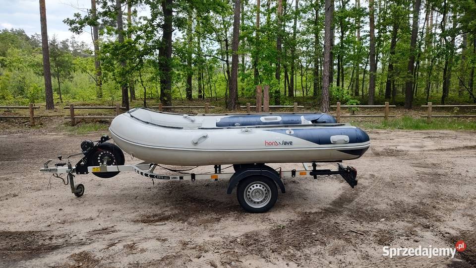 Zestaw Ponton Honwave Przyczepa Silnik Mława